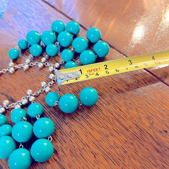 Stella and Dot 20 in with 3 in drop on beads. Beautiful Green beads - Picture 5 of 6